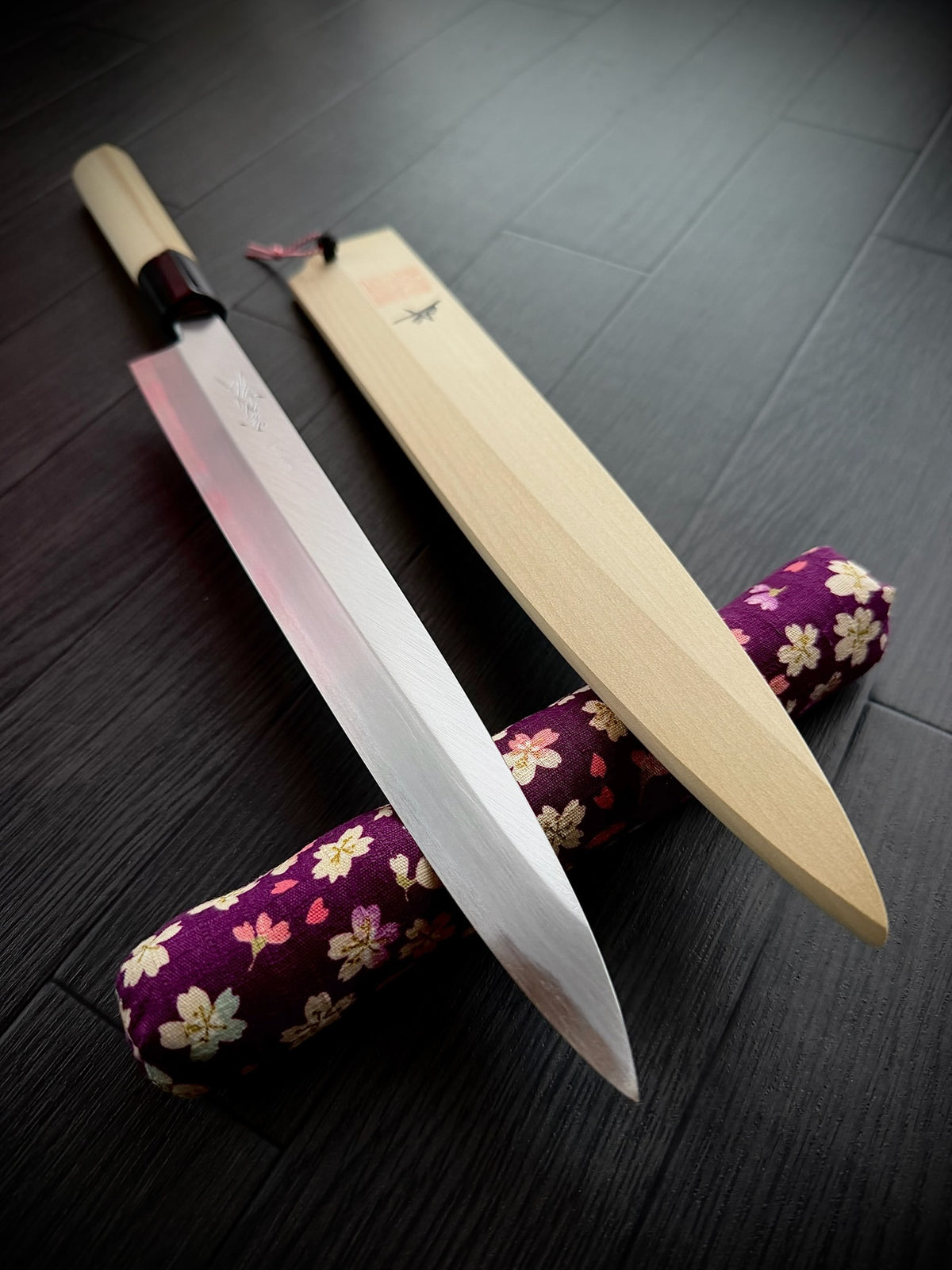 Goh Umanosuke Yoshihiro 270mm Yanagiba - White #2 (Shirogami #2) Kasumi Finish with Saya