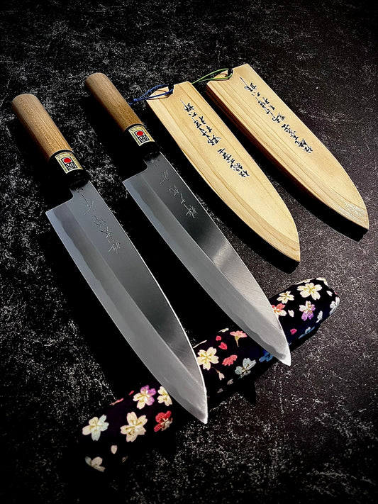 【Made to Order】Shotaro Nomura 210mm Mioroshi Deba - White #2 (Shirogami #2) Kasumi Finish with Signed Saya