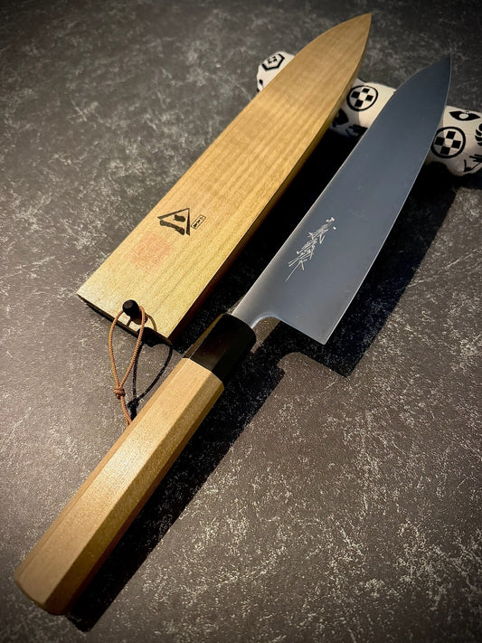 Goh Umanosuke Yoshihiro 210mm Aogami Super Sanmai Gyuto