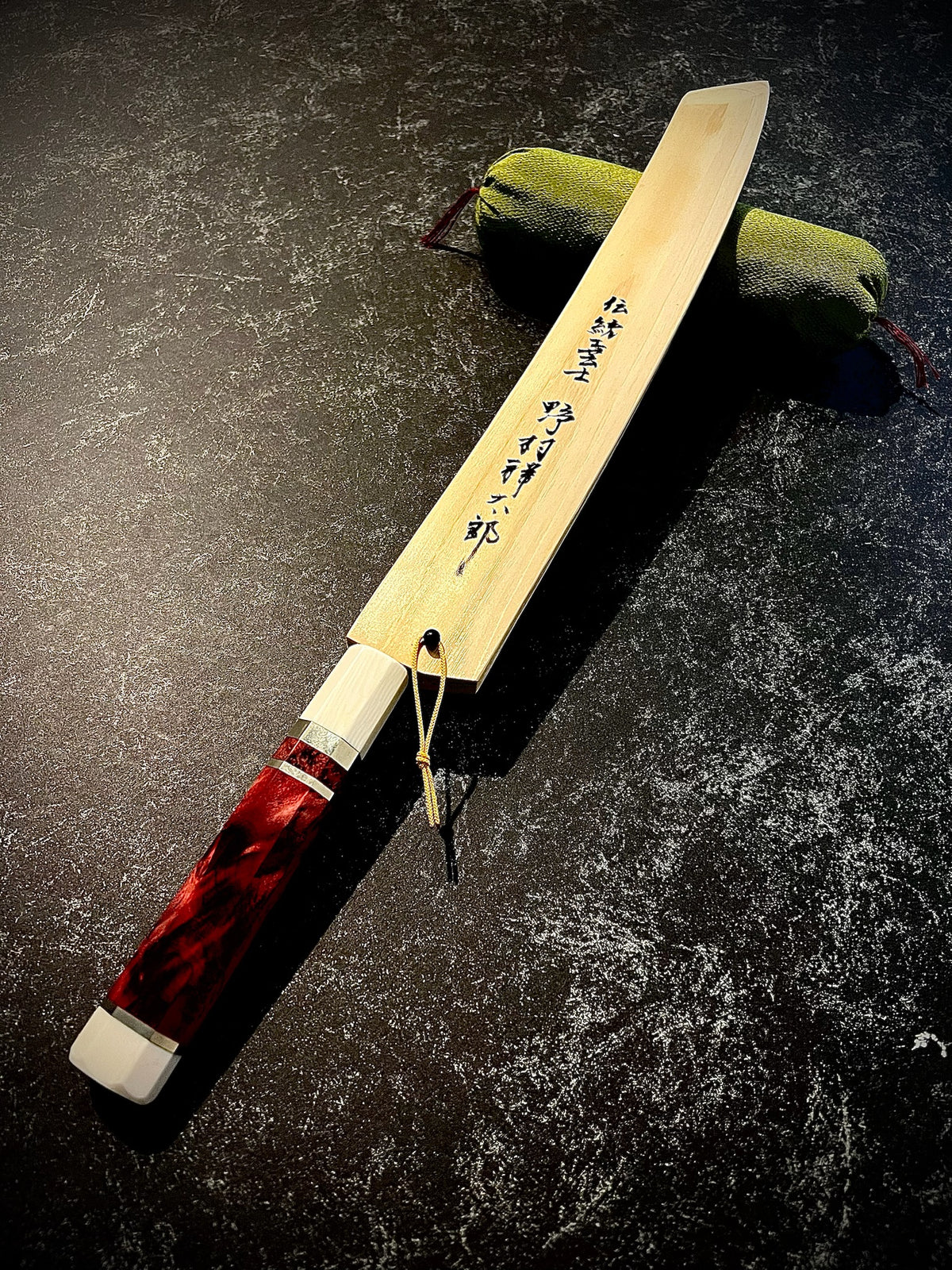 【Made to Order】Shotaro Nomura Curved Kiritsuke Yanagiba - Silver #3 (Gingami #3 / Ginsan) Kasumi Finish with Signed Saya