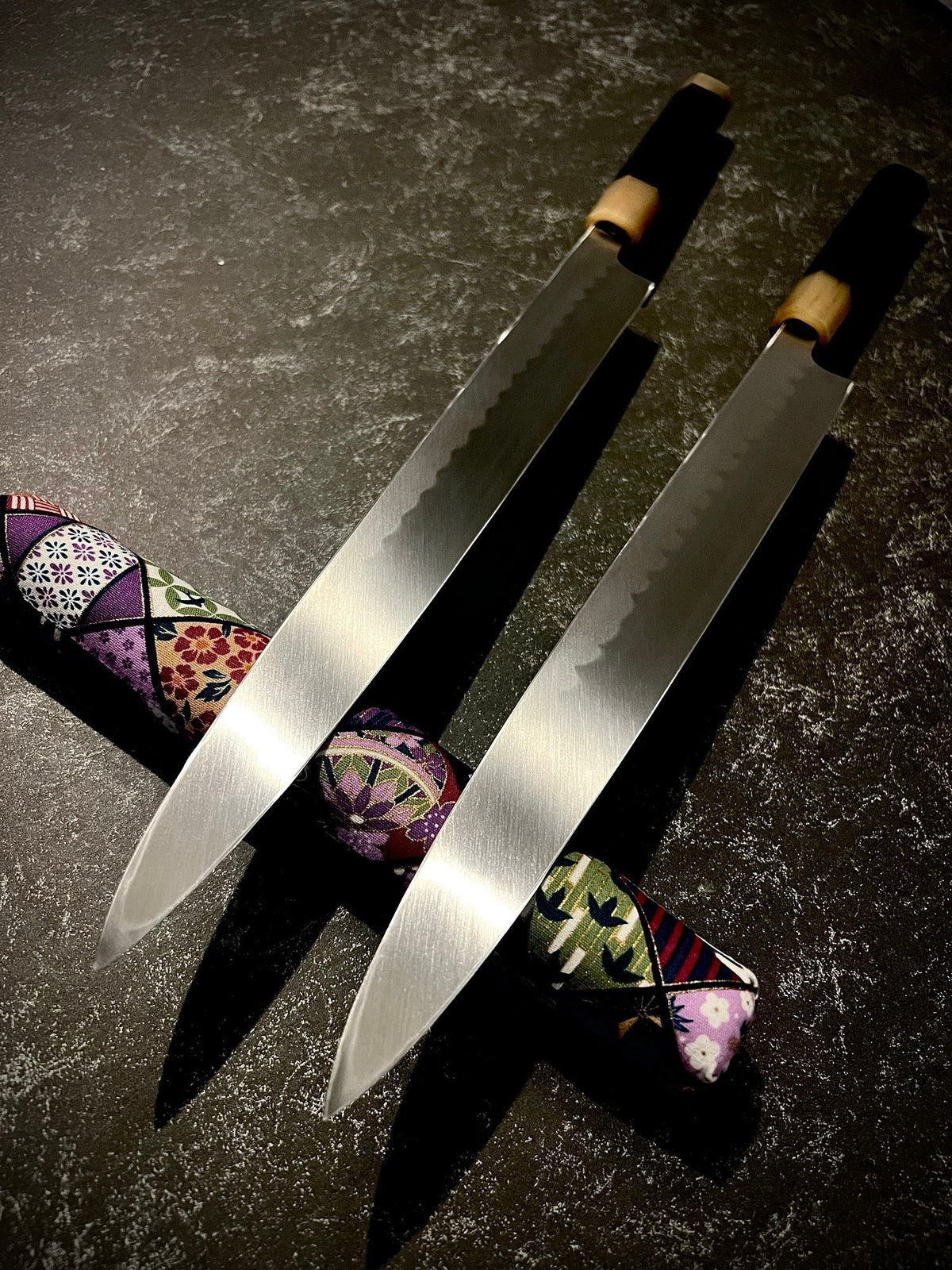 Genkai Masakuni / Shotaro Nomura Collaboration Art Work, 330mm Yanagiba, Mizu-Honyaki, White #2 (Shirogami #2) Steel