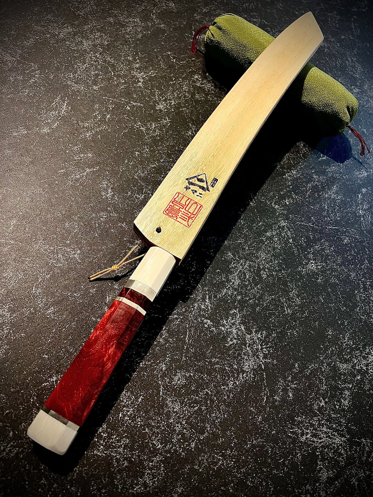 【Made to Order】Shotaro Nomura Curved Kiritsuke Yanagiba - Silver #3 (Gingami #3 / Ginsan) Kasumi Finish with Signed Saya